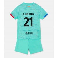 Barcelona Frenkie de Jong #21 Rezervni Dres za djecu 2023-24 Kratak Rukav (+ Kratke hlače)